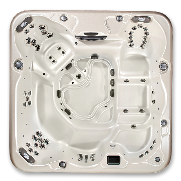 Pinnacle 7-Person Luxury Hot Tub – 8' Spa with Lounger, Captain’s Chair, and Love Seat for Ultimate Relaxation