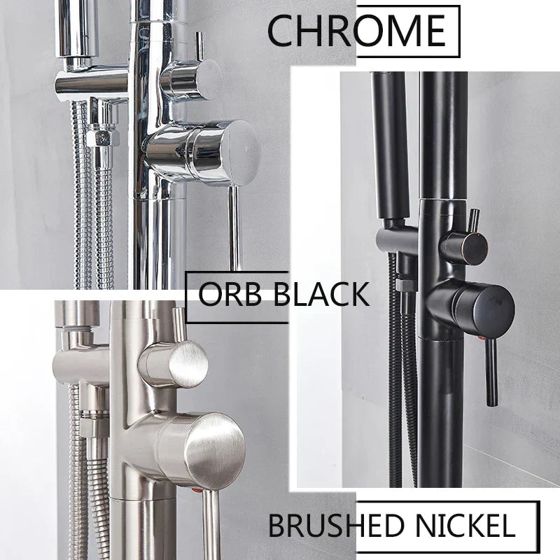 DecorBites™ LED Black Outdoor Shower Set with 10" Rainfall Head