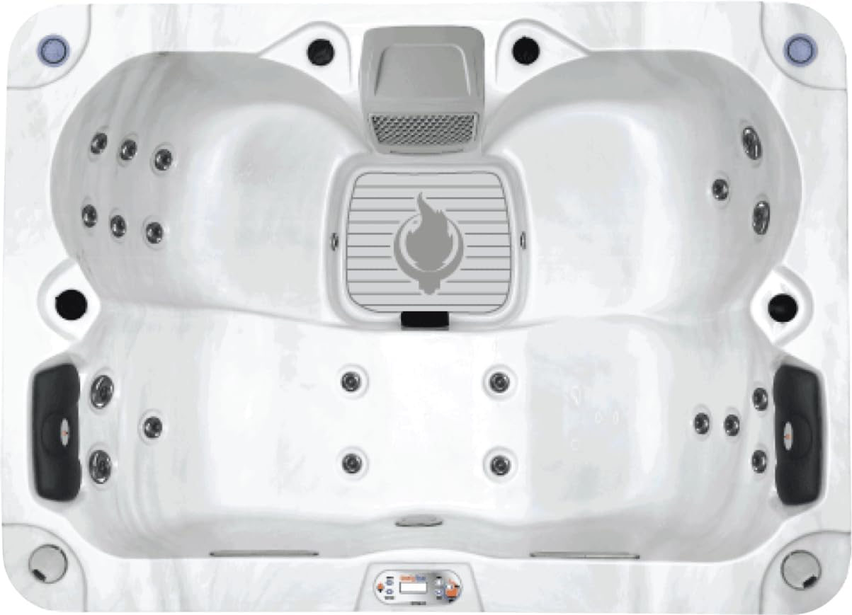 Liberty Spas KH-10205 Model LYS4000 Plug & Play 4 Person Spa; 120V 15A; Double Lounger; 20 Adjustable Hydrotherapy Jets; Glacier Filtration; Bluetooth Audio; LED Lighting