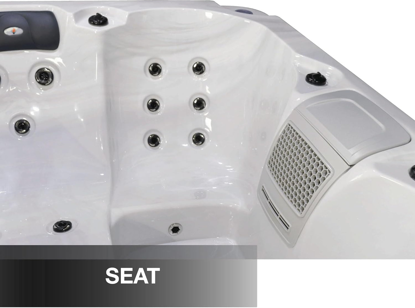 Liberty Spas KH-10205 Model LYS4000 Plug & Play 4 Person Spa; 120V 15A; Double Lounger; 20 Adjustable Hydrotherapy Jets; Glacier Filtration; Bluetooth Audio; LED Lighting