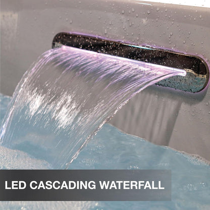 Liberty Spas KH-10205 Model LYS4000 Plug & Play 4 Person Spa; 120V 15A; Double Lounger; 20 Adjustable Hydrotherapy Jets; Glacier Filtration; Bluetooth Audio; LED Lighting