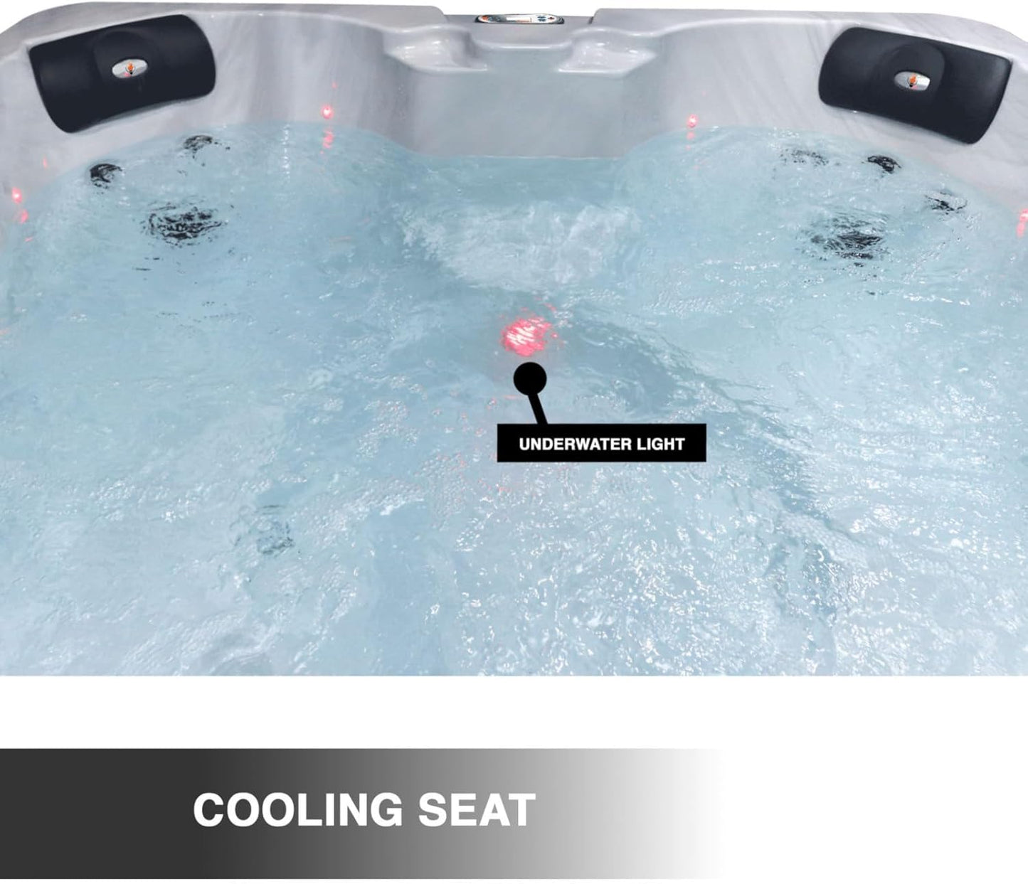 Liberty Spas KH-10200 Model LYS4500 Plug & Play 4 Person Spa; 120V 15A; 18 Adjustable Hydrotherapy Jets; Glacier Filtration; LED Lighting