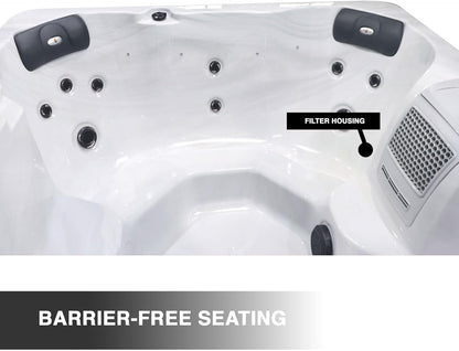 Liberty Spas KH-10200 Model LYS4500 Plug & Play 4 Person Spa; 120V 15A; 18 Adjustable Hydrotherapy Jets; Glacier Filtration; LED Lighting