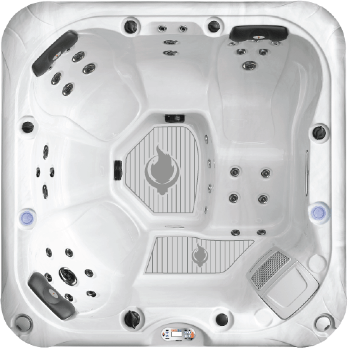 Liberty Spas KH-10206 Model LYS5000 6‑Person Hot Tub, 34 Jets, LED Lights, Bluetooth Audio, Waterfalls, Aromatherapy; Glacier Filtration; Bluetooth Audio; LED Lighting & Dual Waterfalls