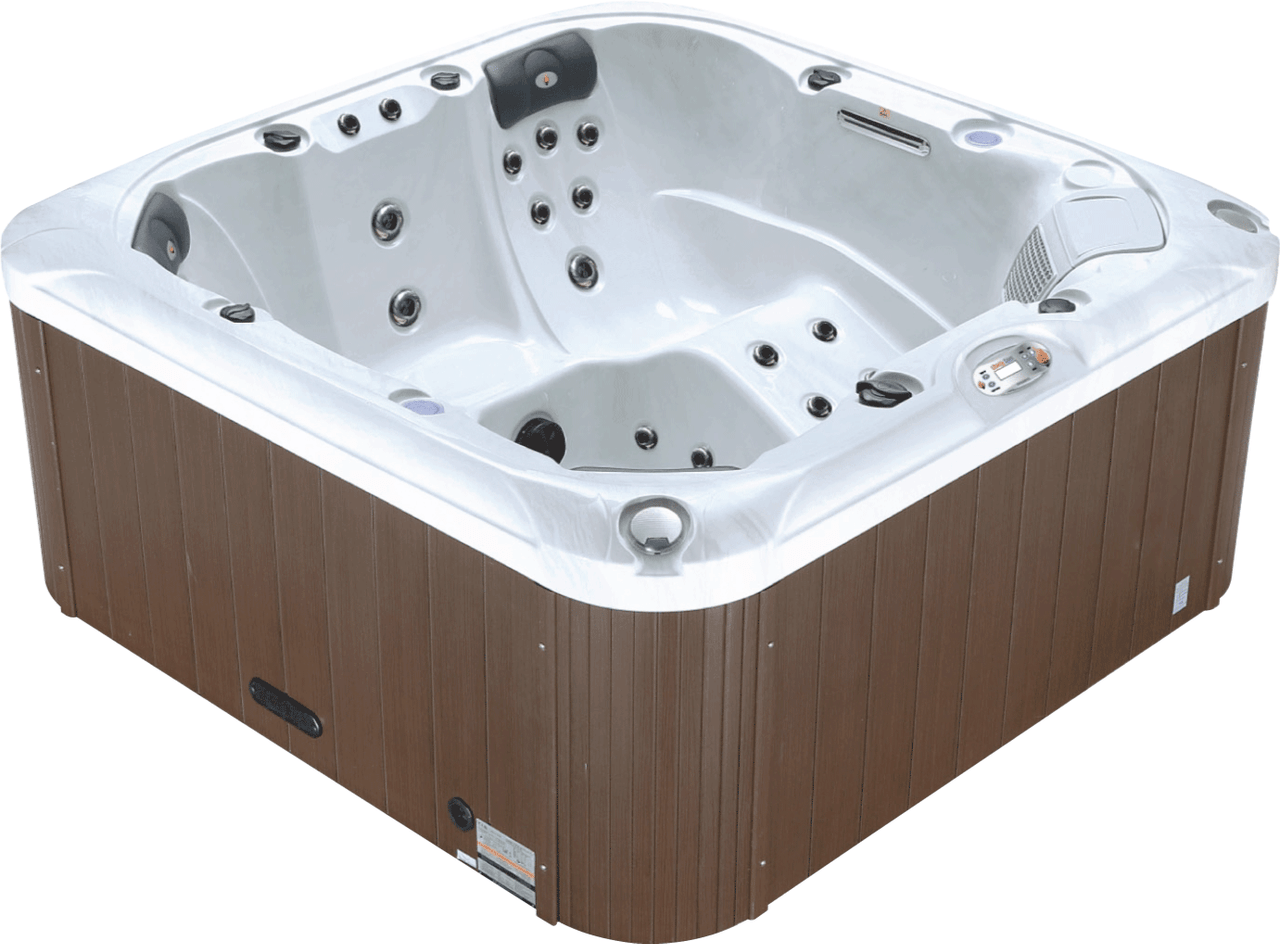 Liberty Spas KH-10206 Model LYS5000 6‑Person Hot Tub, 34 Jets, LED Lights, Bluetooth Audio, Waterfalls, Aromatherapy; Glacier Filtration; Bluetooth Audio; LED Lighting & Dual Waterfalls