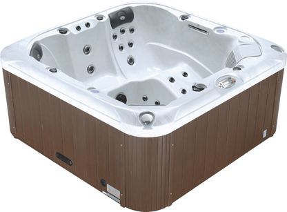 Liberty Spas KH-10206 Model LYS5000 6‑Person Hot Tub, 34 Jets, LED Lights, Bluetooth Audio, Waterfalls, Aromatherapy; Glacier Filtration; Bluetooth Audio; LED Lighting & Dual Waterfalls
