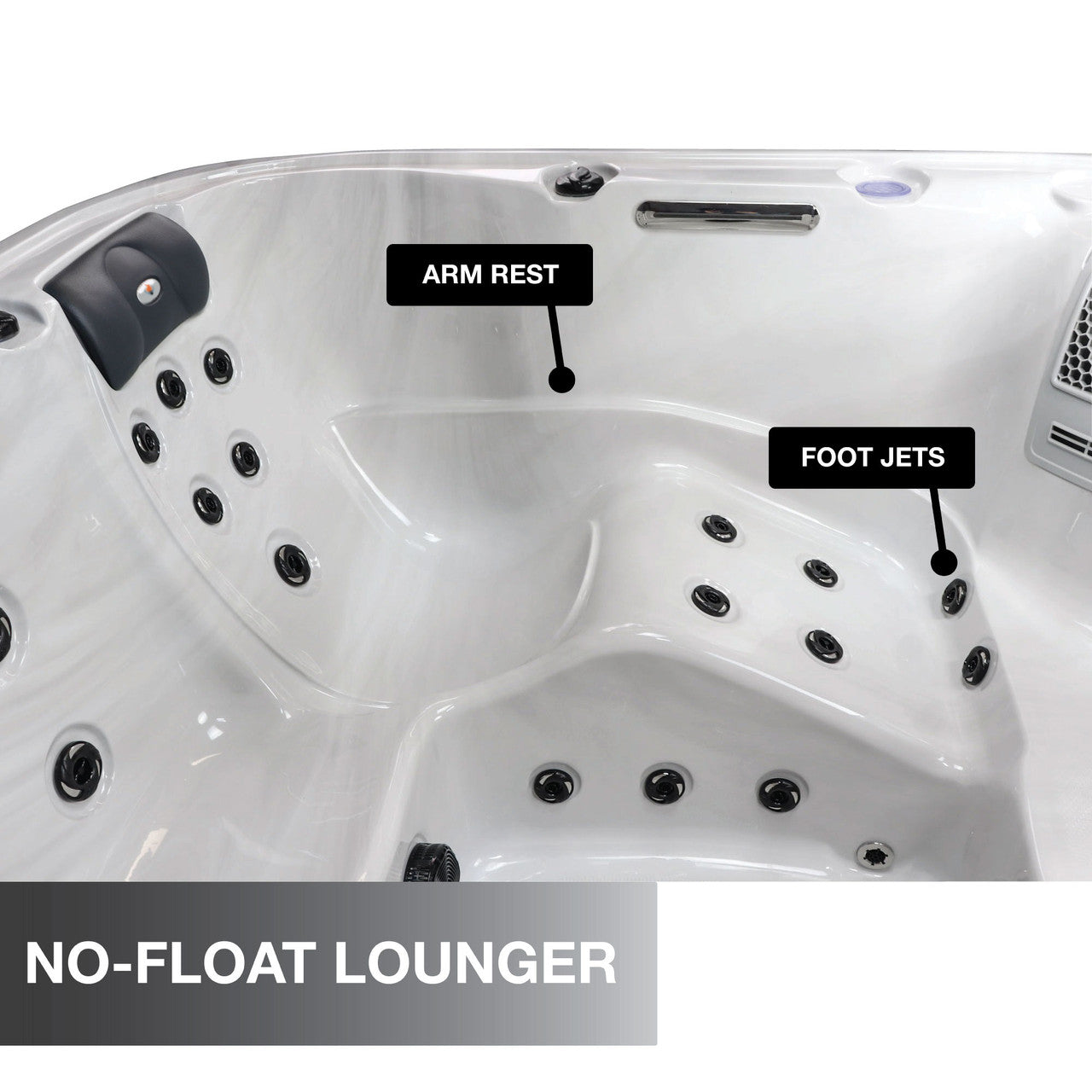 Liberty Spas KH-10206 Model LYS5000 6‑Person Hot Tub, 34 Jets, LED Lights, Bluetooth Audio, Waterfalls, Aromatherapy; Glacier Filtration; Bluetooth Audio; LED Lighting & Dual Waterfalls