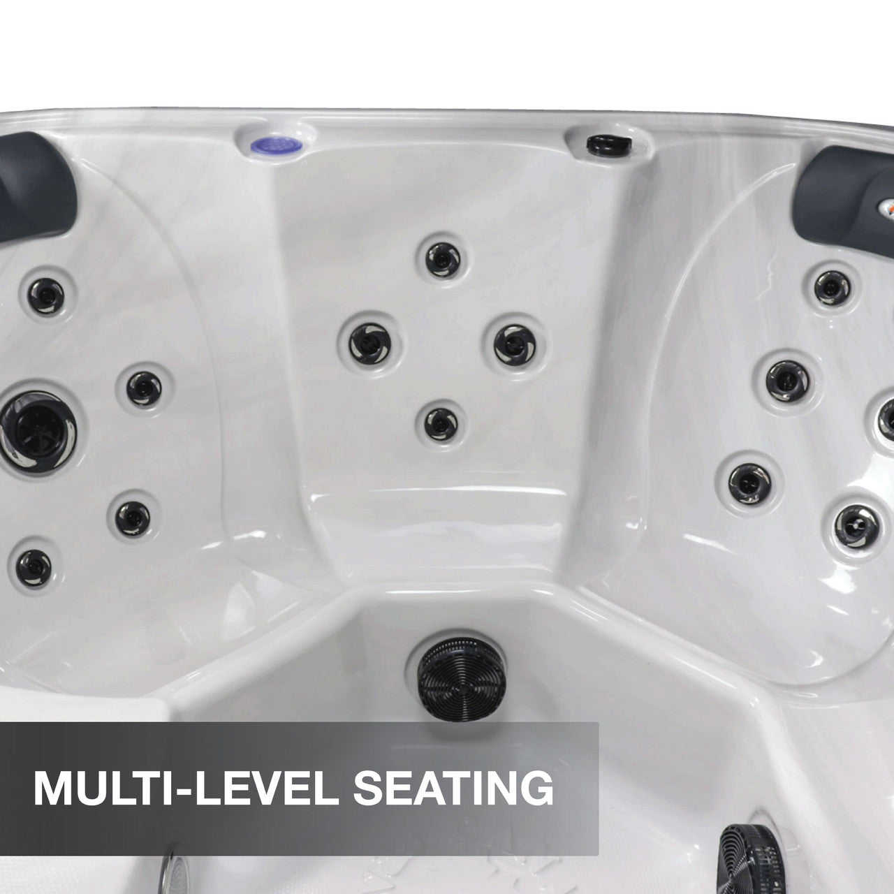 Liberty Spas KH-10206 Model LYS5000 6‑Person Hot Tub, 34 Jets, LED Lights, Bluetooth Audio, Waterfalls, Aromatherapy; Glacier Filtration; Bluetooth Audio; LED Lighting & Dual Waterfalls