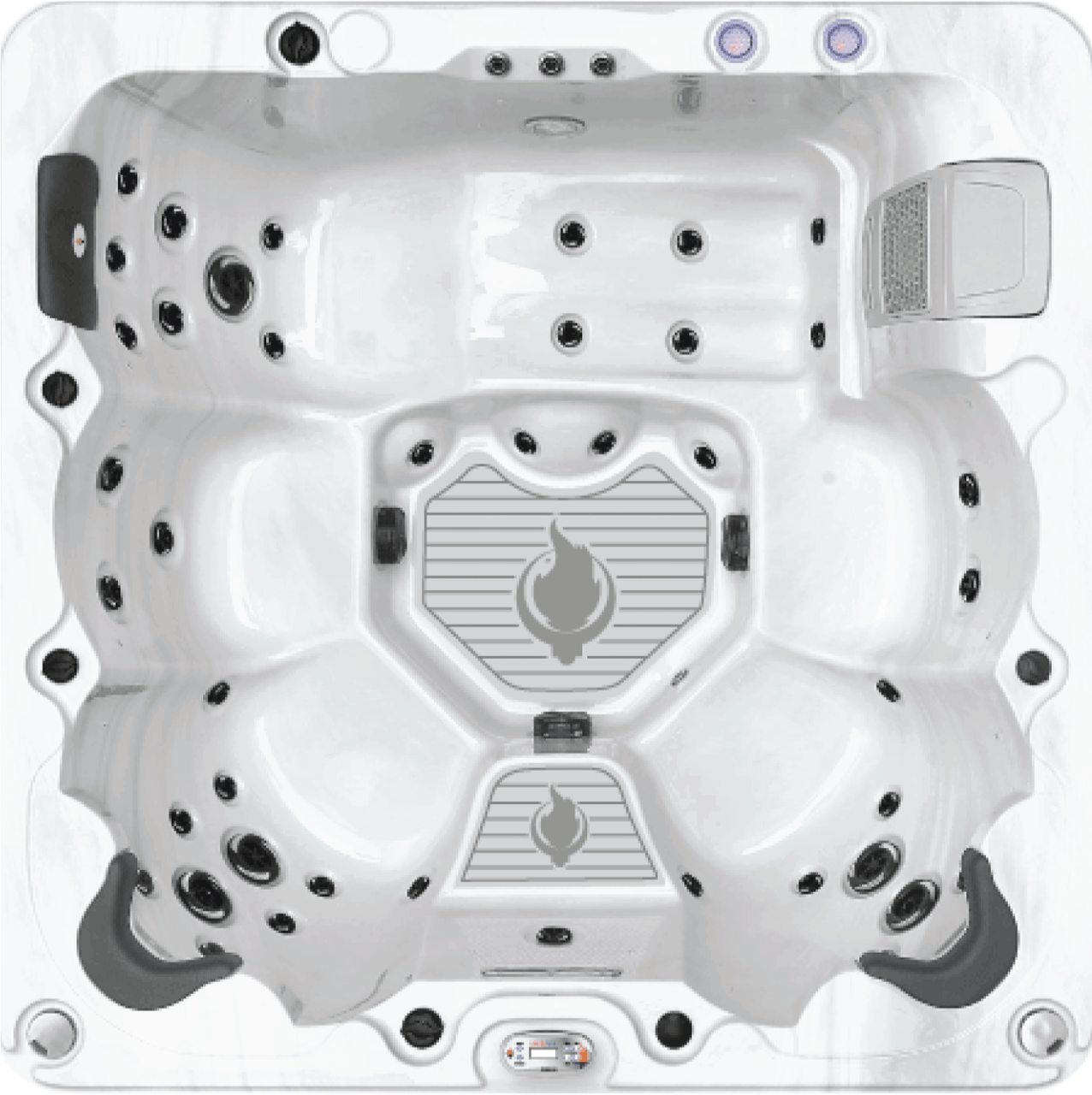 Liberty Spas KH-10207 Model LYS6000 6‑Person Hot Tub, 46 Jets, LED Lights, Glacier Filtration & Bluetooth