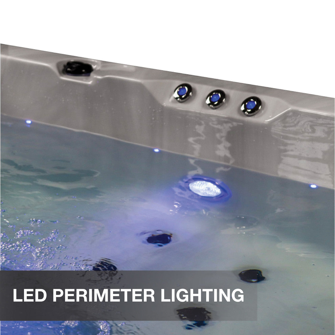 Liberty Spas KH-10207 Model LYS6000 6‑Person Hot Tub, 46 Jets, LED Lights, Glacier Filtration & Bluetooth