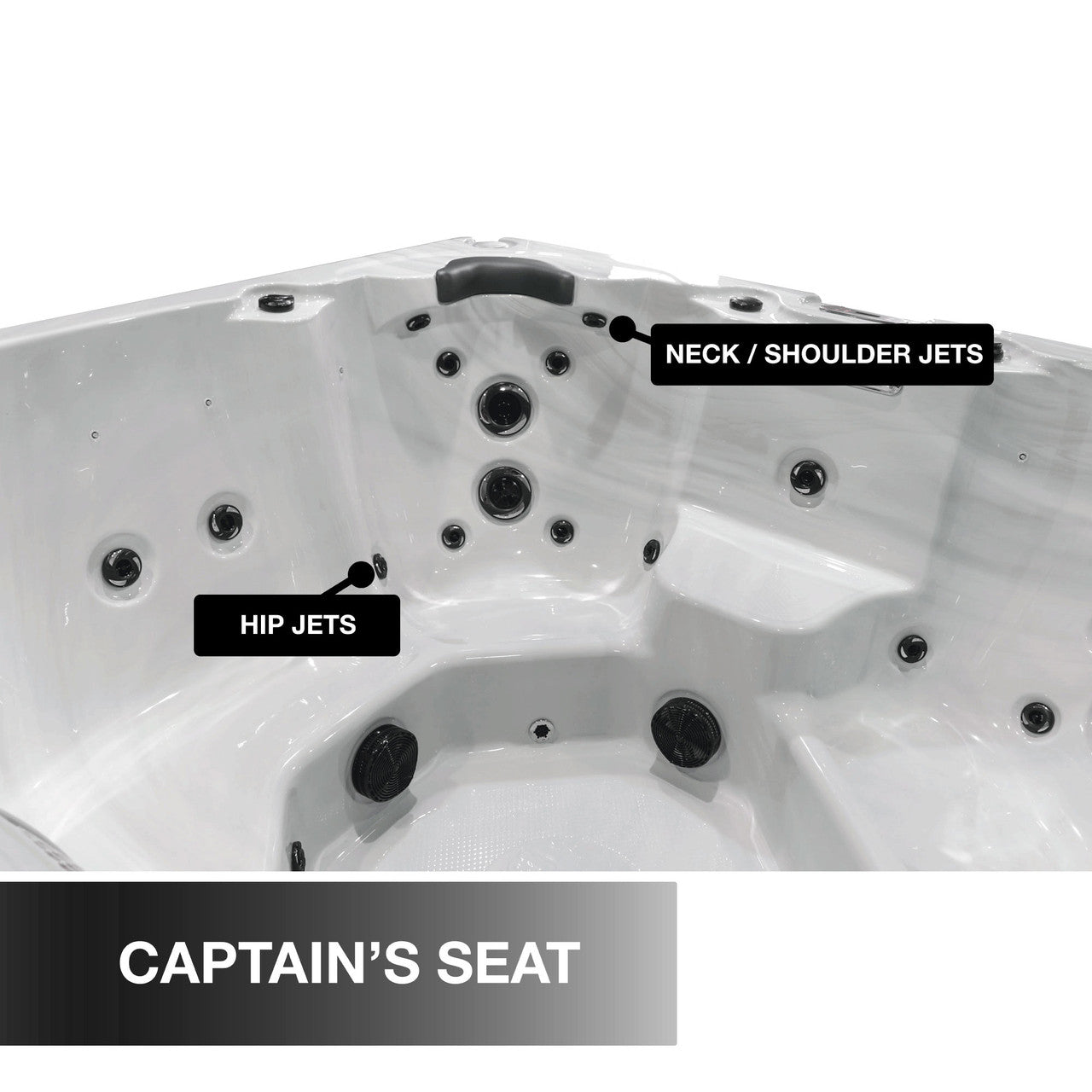 Liberty Spas KH-10208 Model LYS7000 Luxury 7‑Person Spa, 46 Jets, Glacier Filtration, LED & Bluetooth