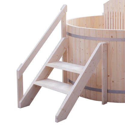 ALEKO Wood-Fired Hot Tub & Ice Bath with Internal Stove 4-5 Person