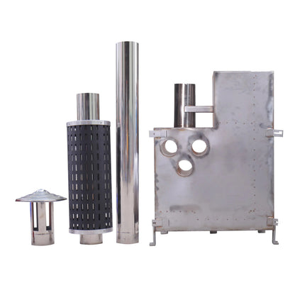 ALEKO Wood-Fired Hot Tub & Ice Bath with Internal Stove 4-5 Person