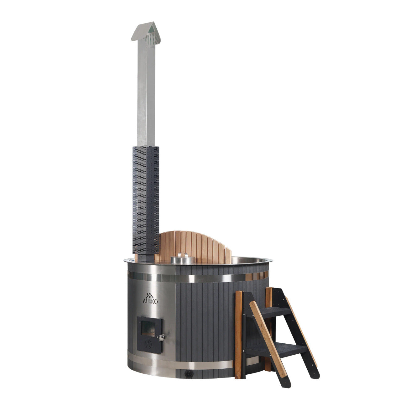 ALEKO Stainless Steel Hot Tub & Cold Plunge Tub 1-3 Person