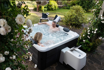 MSpa Frame Series Oslo Bubble & Jet Spa- Luxury Wood-Like Finish; Rigid Frame Design; Premium Hydrotherapy Experience