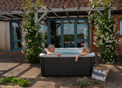 MSpa Frame Series Oslo Bubble & Jet Spa- Luxury Wood-Like Finish; Rigid Frame Design; Premium Hydrotherapy Experience