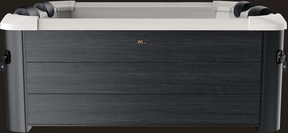 MSpa Frame Series Oslo Bubble & Jet Spa- Luxury Wood-Like Finish; Rigid Frame Design; Premium Hydrotherapy Experience