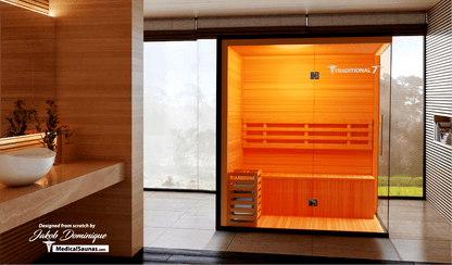 3 Person Home Steam Sauna | Traditional 7™